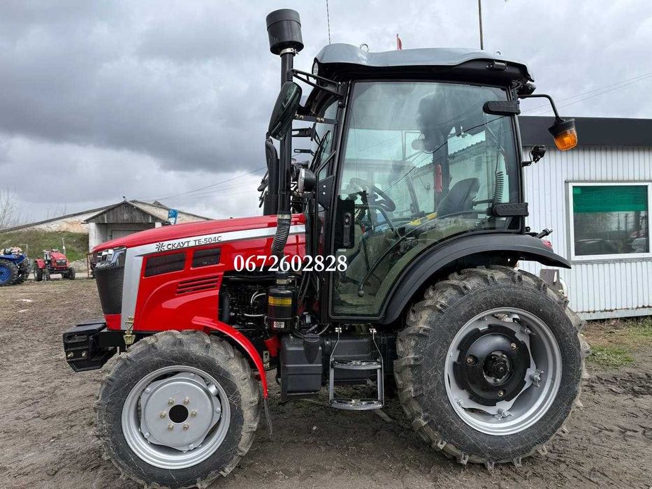 Мінітрактор Скаут TE-504C A/C + Кондиціонер оновлена пластикова кабіна