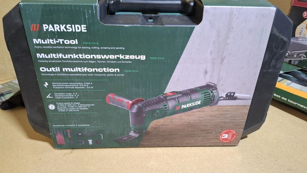Urzadzenie wielofunkcyjne renowator PARKSIDE 310W + WALIZKA AKCESORIA