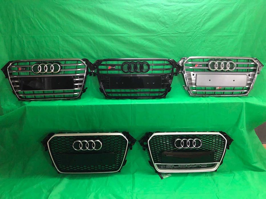 решетка а4 в8 ауди Решотка центральная А4 11-15 г решітка audi