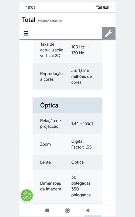 Projetor Epson EB-E01, pouco usado, em excelente estado