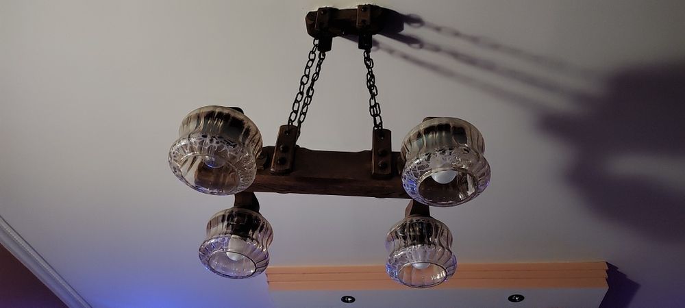 Lampa wisząca + dwa kinkiety