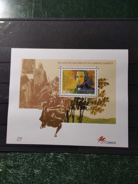 1999 Bloco 200 Anos Do Nascimento De Almeida Garrett MNH **