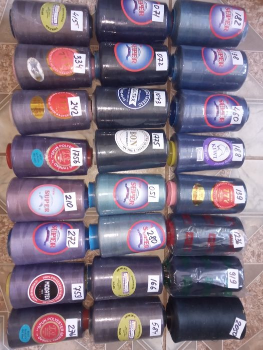 Нитки 777 швейные, для шиття, для шитья для оверлока