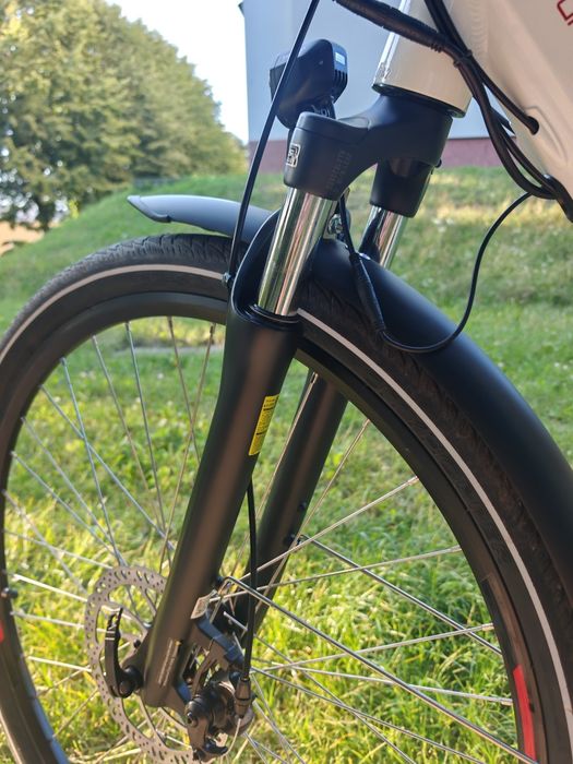 Rower elektryczny Funbike EVO 19" BIAŁY - Stan Jak Nowy, Przebieg TYLKO 260 km!
