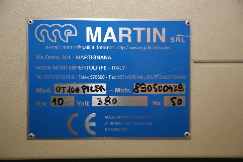 Prensa rotativa Termocolagem com descarregador Martin