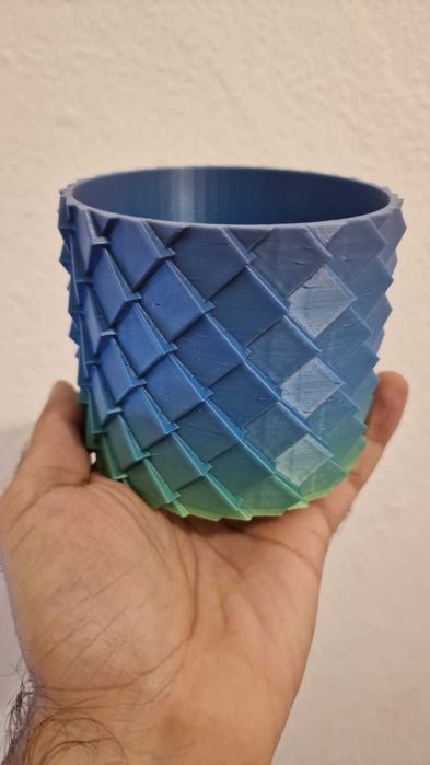 vaso ou suporte canetas imprimido 3d