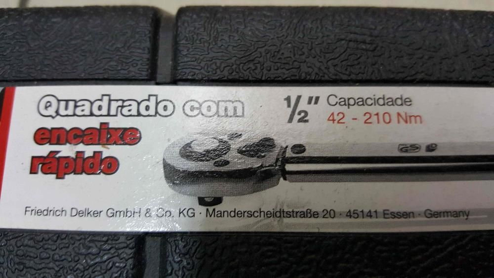 Chave dinanométrica 1/2" - capacidade 42 a 210 Nm