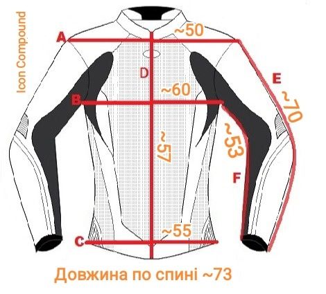Мотокуртка Icon Compound шкіра+текстиль
