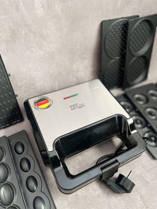 Німецький мультимейкер 7 в 1! Гриль ZP-811 Вафельниця Zepline 2200 Вт