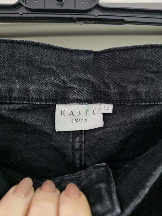 Spodenki jeans czarne męskie kaffe curve XXL