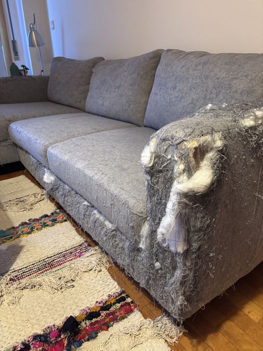 Sofá 3 lugares com chaise longue