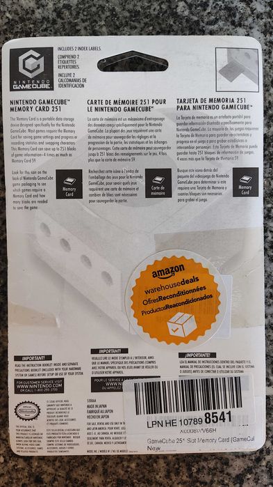Memory card 251 para Gamecube