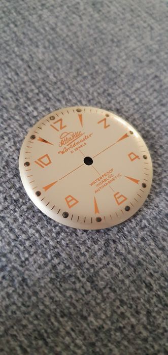 Tarcza Atlantic Worldmaster 21 jewels Incabloc Antimagnetic - 32,36 mm