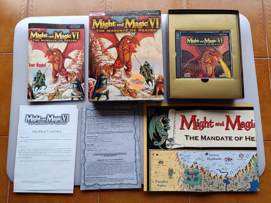 Jogo PC: Might and Magic VI 6 - Praticamente novo, edição colecionador