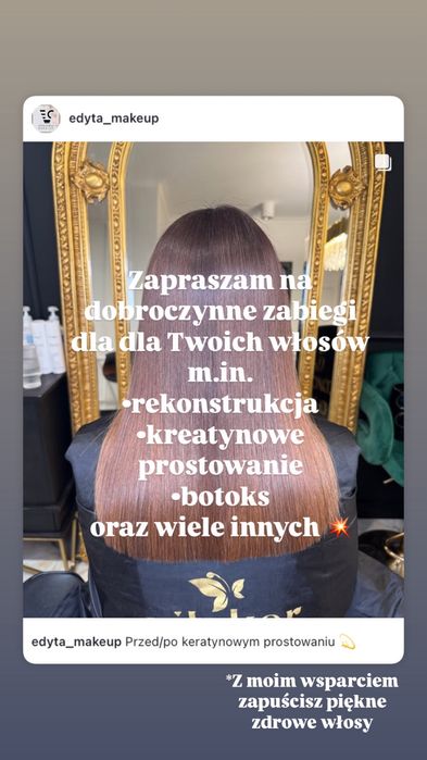Keratynowe  prostowanie, rekonstrukcja, botoks