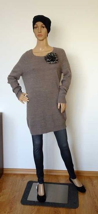 Sukienka długi sweter Samsoe Samsoe S M 36 38 wełna angora