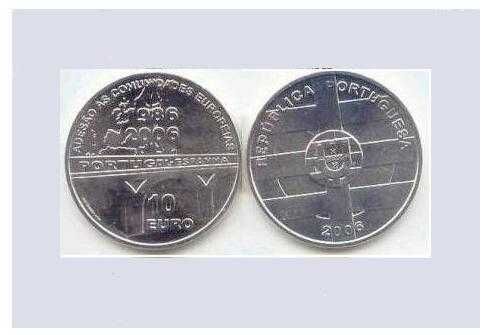 PORTUGAL moedas comemorativas 10 euros em prata UNC ver descrição