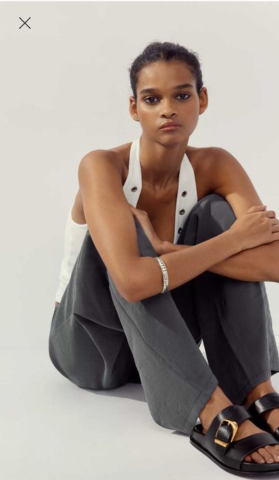 Шльопанці чорні zara 36