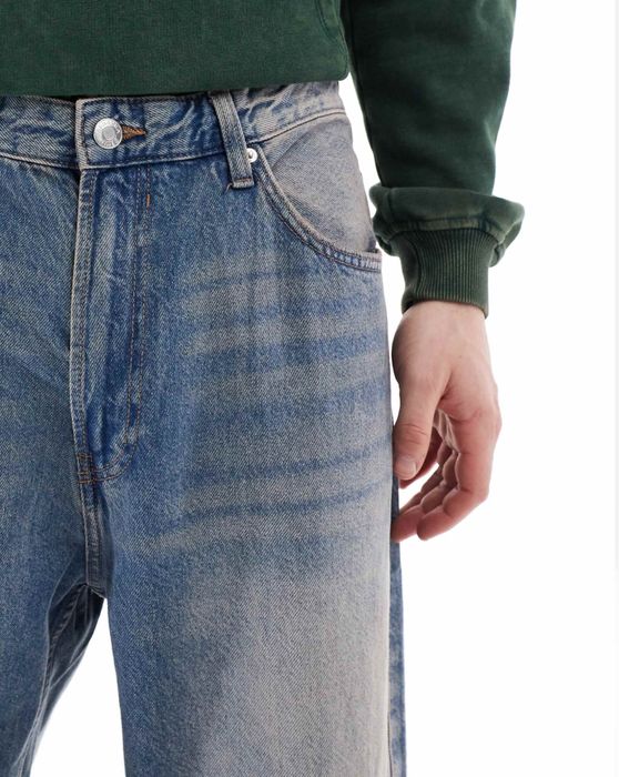 Широкі Джинси Bershka Baggy Fit Оригінал Нові Широкие Джинсы Чорні