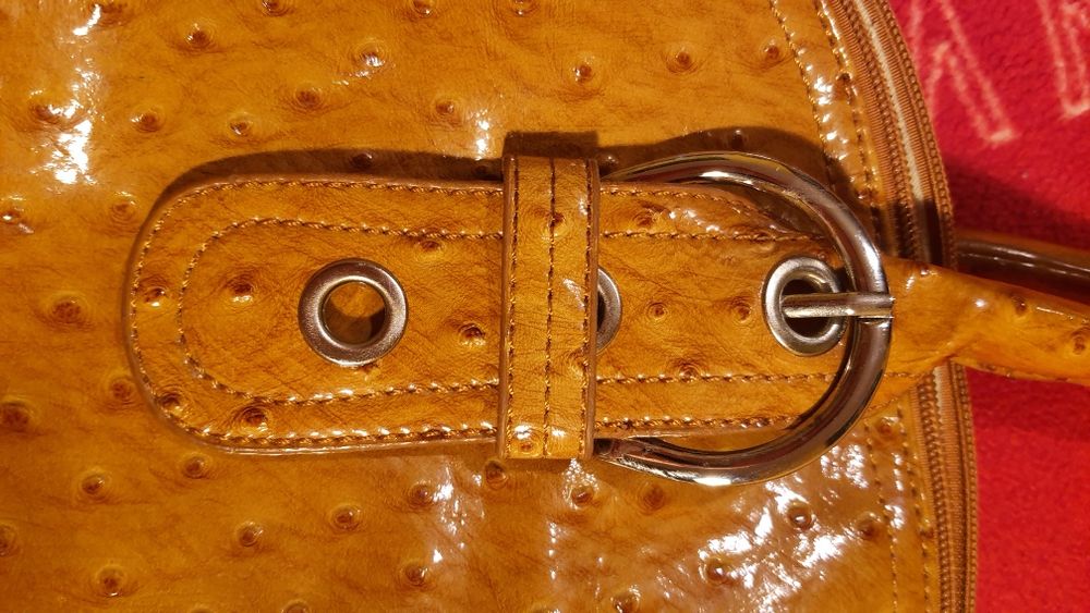 Torba lakierowany struś David Jones