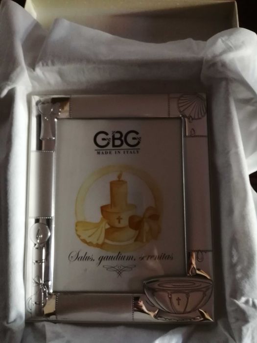 Moldura em prata de lei nova, c/certificado de garantia e etiqueta!