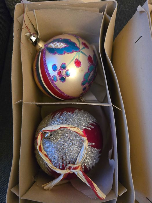 Bombki i ozdoby choinkowe PRL