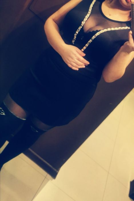 Sukienka Czarna M Włoska