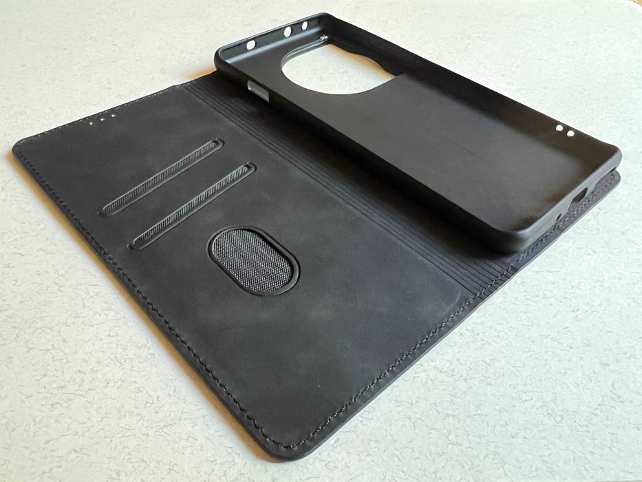 OnePlus 12R / Ace 3 чохол книжка еко шкіра слоти для карт магніт чехол