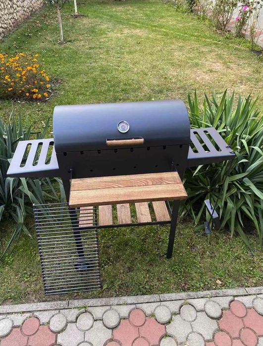 НОВИНКА / Мангал з кришкою метал 4 мм на 8 шампурів ПОСИЛЕНИЙ