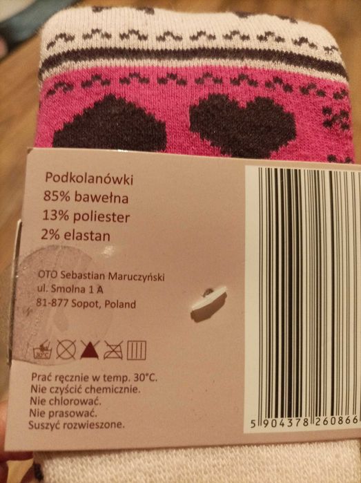 Podkolanówki  ocieplane wzór Nowe rozm 35-40