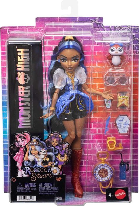 Лялька Монстер Хай Робекка Стім Monster High Robecca Steam with Pet Penguin Captain Penny