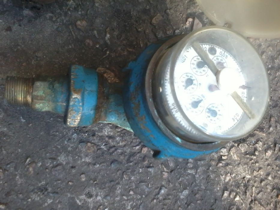 Водомер 3/4 дюйма, б.у., бронзовый, тяжёлый