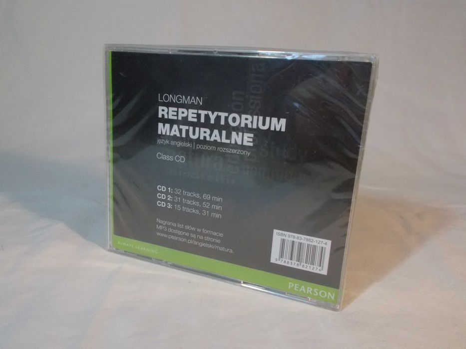 LONGMAN REPETYTORIUM MATURALNE: angielski-poziom rozszerzony, płyty CD