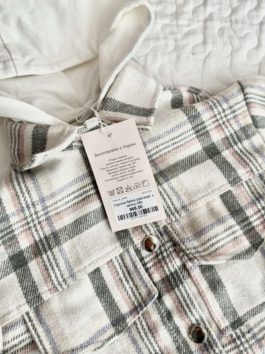 Байкова тепла сорочка, замість куртки, кардигану