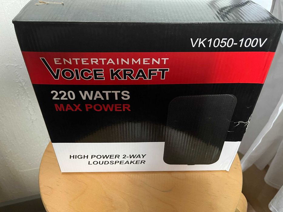VK 1050 czarny, głośniki Voice Kraft; 100V