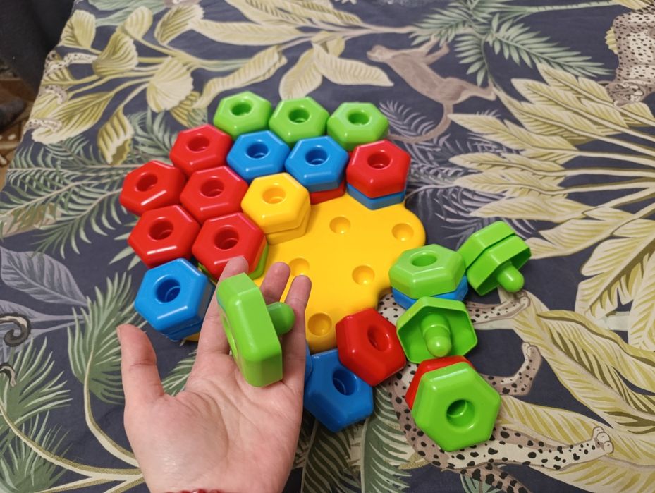 Мозаїка крупна Ігропазли Tigers соти, рамка, вкладиш