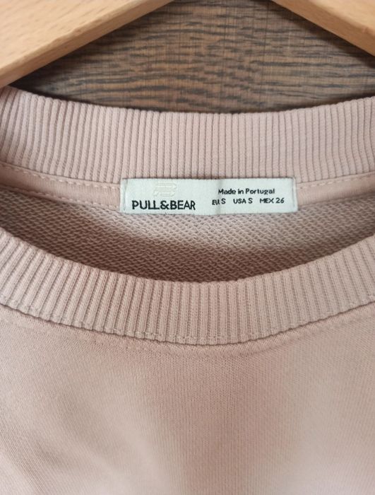 Krótka bluza pudrowy róż roz S Pull&Bear