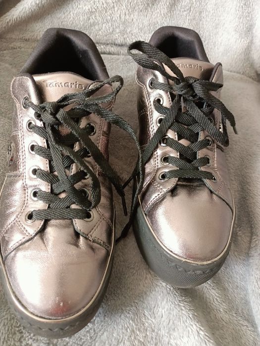 Tamaris sneakersy/półbuty skórzane r.39