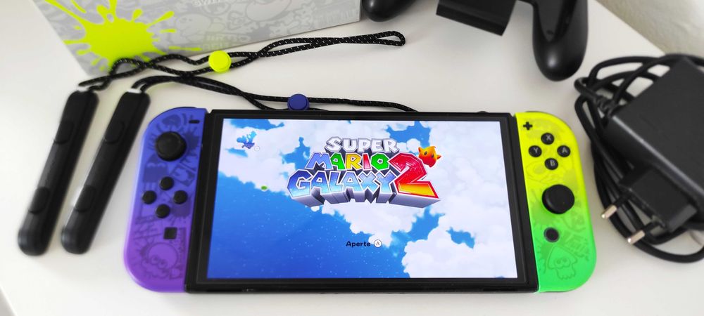 Nintendo Switch OLED - Splatoon 3 -Edição Especial - Desbloqueada CFW + Cartão 256GB