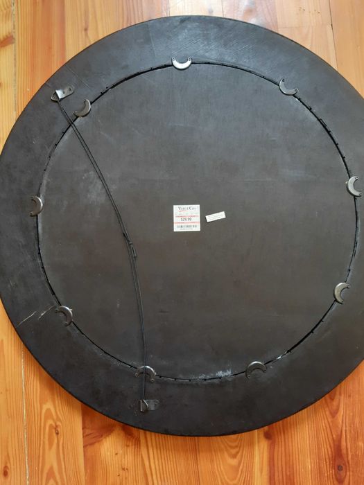 lustro okrągłe czarne