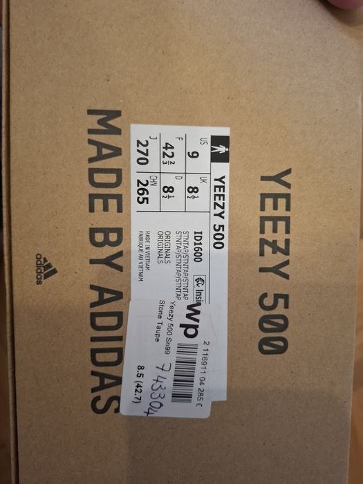 Buty Adidas Yeezy 500 NOWE 42 2/3