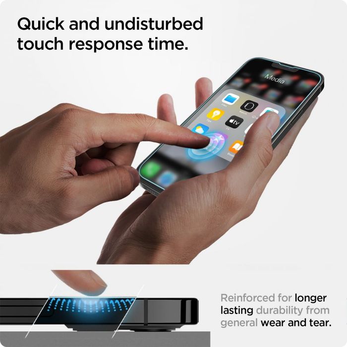 2X Szkło Hartowane Spigen Glas.tr ”Ez Fit” Do Iphone 13 / 13 Pro