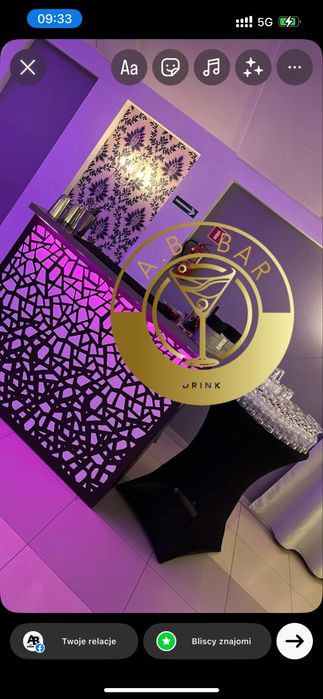 Barman na wesele Kielce, Mobilny bar, Obsługa barmańska