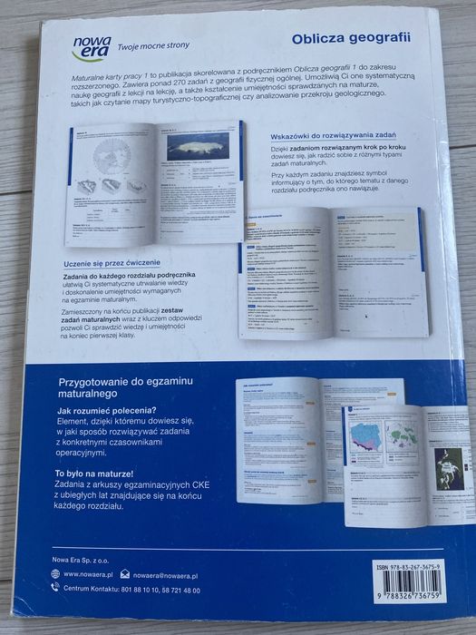 oblicza geografii 1 karty pracy