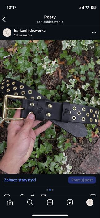 Pasek ręcznie robiony