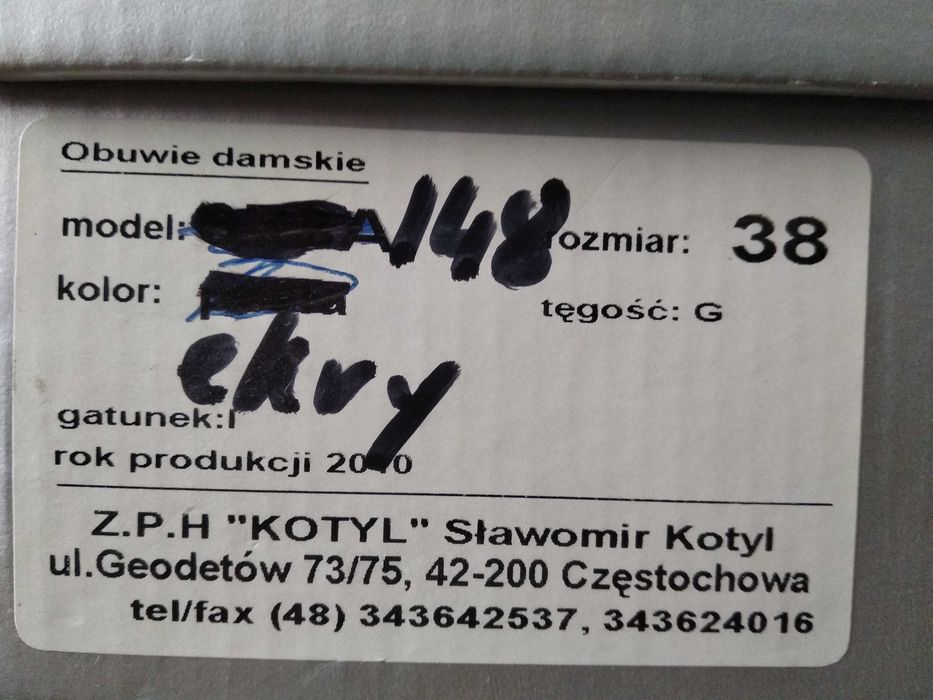 Buty ślubne 39 Kotyl