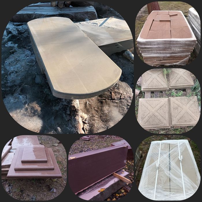 Камяна плитка соломка парапети