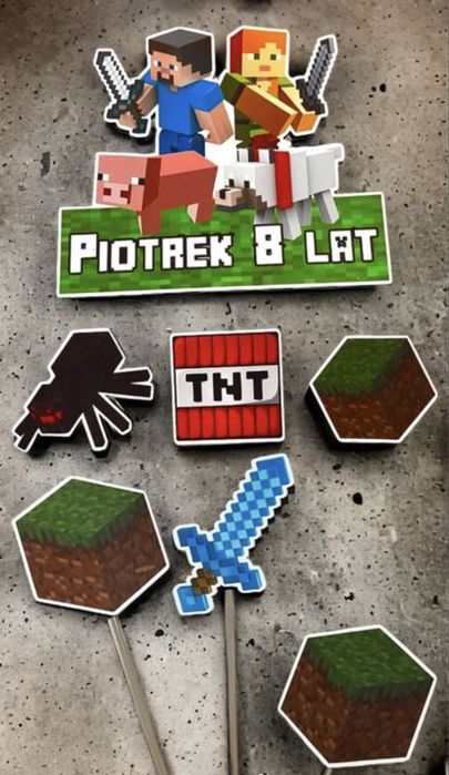 Ozdoba na tort 6 szt