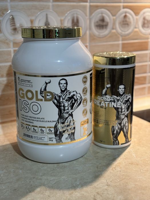 Протеїн Kevin Levrone Gold ISO 2 кг та креатин Gold Creatine.
