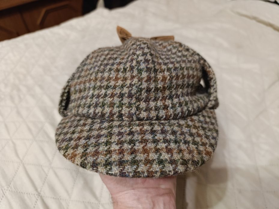 Оригинальная твидовая кепка для охоты Harris Tweed р.58